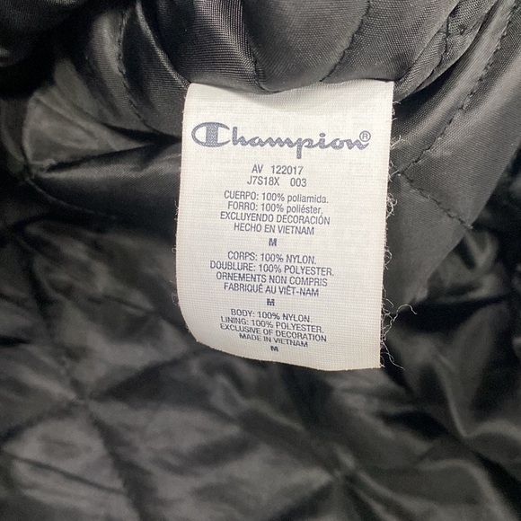 SUPREME X CHAMPION Men’s Black Parka Size Medium - Picture 8 of 8